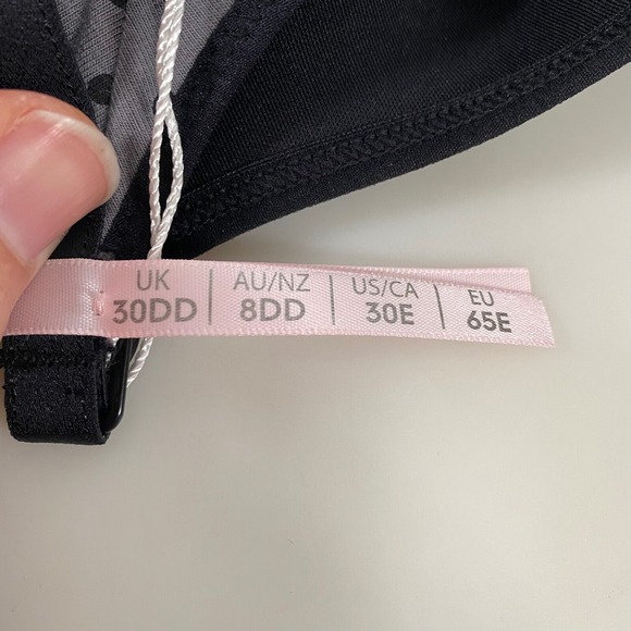 Cake Lingerie Womens Waffles Nursing Tshirt Bra 30E Black Full Coverage Support - Picture 14 of 16